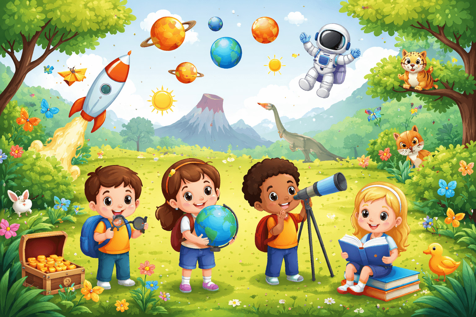 picture displaying boosting general awareness in toddlers using story time as tool