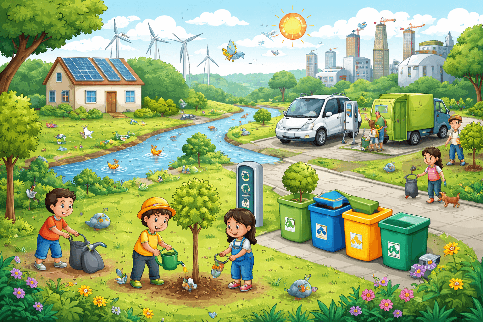 energy and environment awareness story time for inculcating civic sense as well as feeling responsiblef towards saving environment