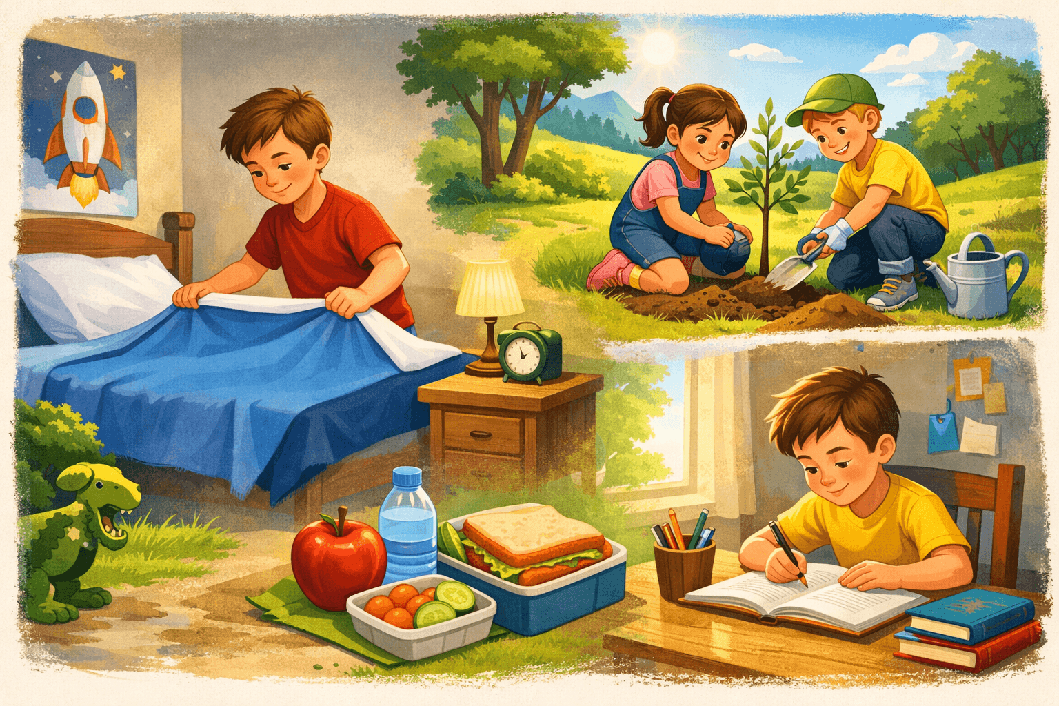 picture depicting habit makings by story time