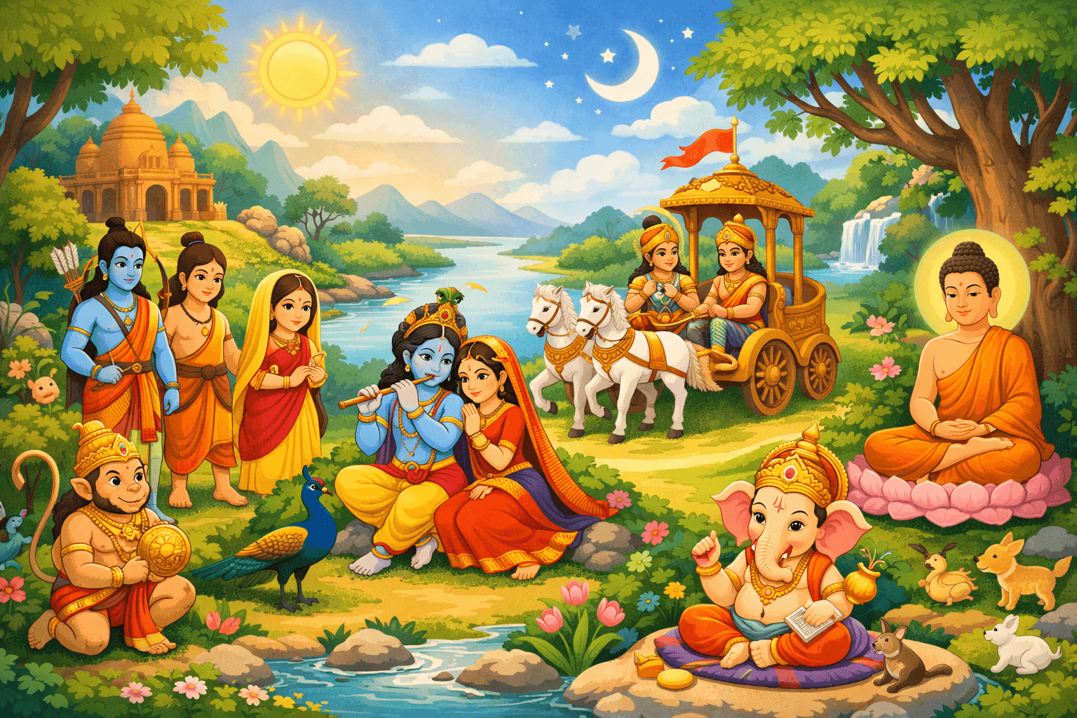 spiritual portrait of spiritual story telling session to inculcate spirituality in toddlers by story time